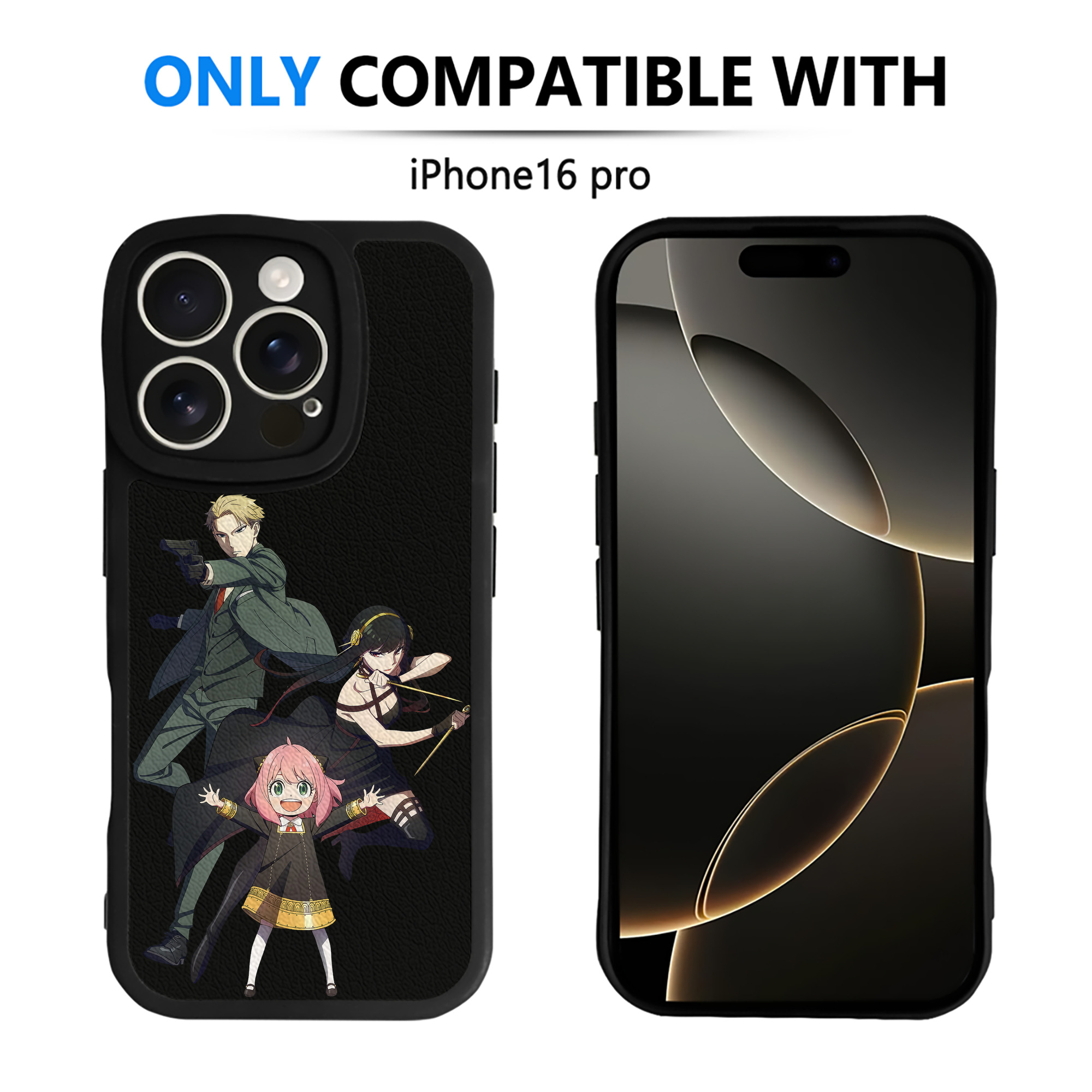 （画像用） SPY×FAMILY间谍家家酒 【iPhone 16シリーズ対応】シリコンスマホケース（レザー調） 材質：シリコン